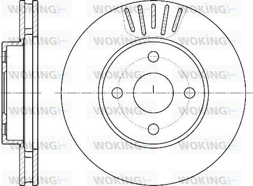 Woking D61874.10 - Bremžu diski autodraugiem.lv