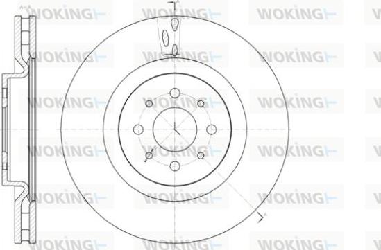 Woking D61391.10 - Bremžu diski autodraugiem.lv