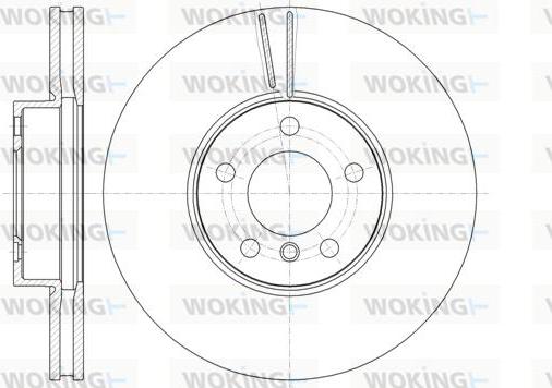 Woking D61307.10 - Bremžu diski autodraugiem.lv