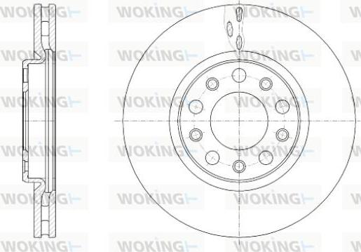 Woking D61389.10 - Bremžu diski autodraugiem.lv