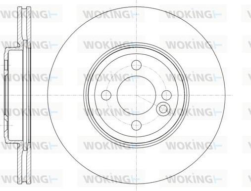Woking D61334.10 - Bremžu diski autodraugiem.lv