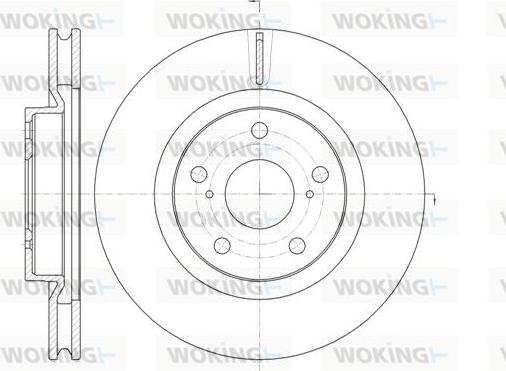 Woking D61259.10 - Bremžu diski autodraugiem.lv