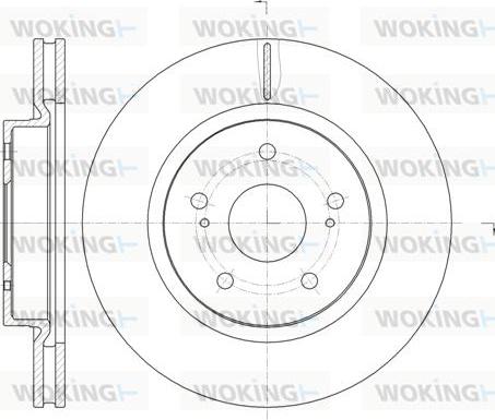 Woking D61212.10 - Bremžu diski autodraugiem.lv