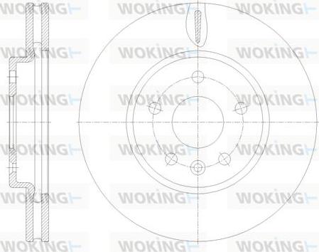 Woking D61793.10 - Bremžu diski autodraugiem.lv