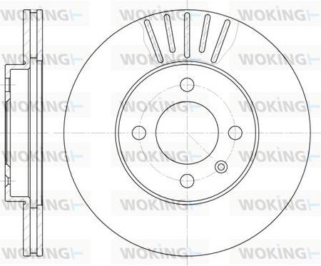 Woking D6175.10 - Bremžu diski autodraugiem.lv