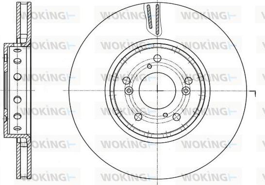 Woking D61753.10 - Bremžu diski autodraugiem.lv