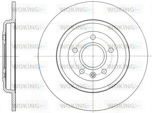 Woking D61760.00 - Bremžu diski autodraugiem.lv
