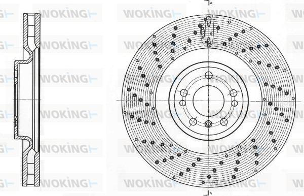 Woking D61761.10 - Bremžu diski autodraugiem.lv