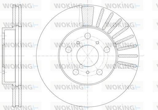 Woking D6170.10 - Bremžu diski autodraugiem.lv