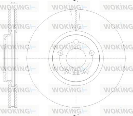 Woking D61789.10 - Bremžu diski autodraugiem.lv
