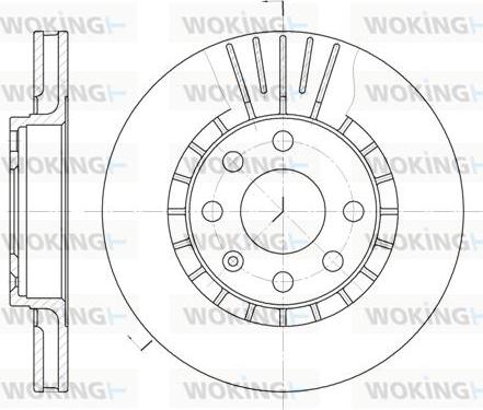 Woking D6178.10 - Bremžu diski autodraugiem.lv