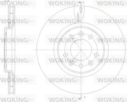 Woking D61776.10 - Bremžu diski autodraugiem.lv