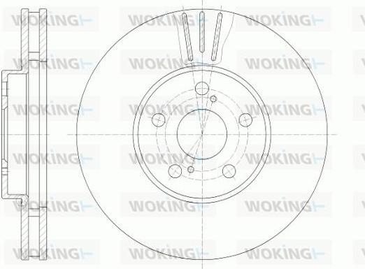 Woking D6819.10 - Bremžu diski autodraugiem.lv
