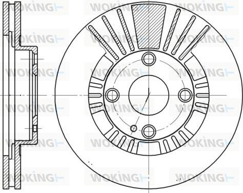 Woking D6812.10 - Bremžu diski autodraugiem.lv