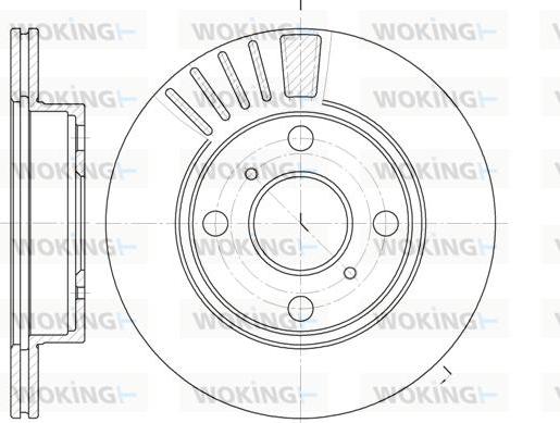 Woking D6825.10 - Bremžu diski autodraugiem.lv