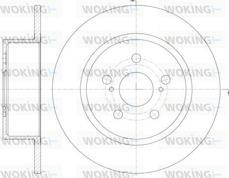 Woking D6878.00 - Bremžu diski autodraugiem.lv