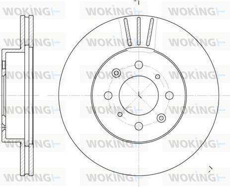 Woking D6367.10 - Bremžu diski autodraugiem.lv