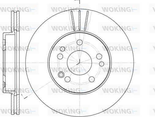 Woking D6314.10 - Bremžu diski autodraugiem.lv