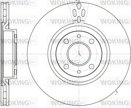 Woking D6316.11 - Bremžu diski autodraugiem.lv