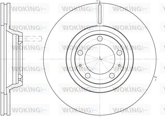 Woking D6247.10 - Bremžu diski autodraugiem.lv