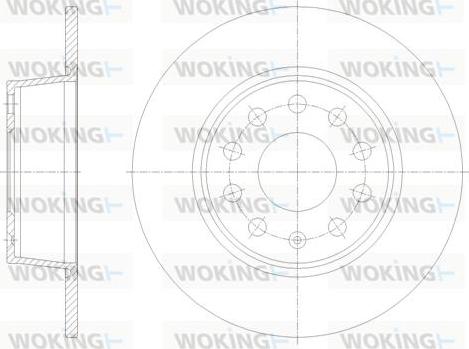 Woking D62098.00 - Bremžu diski autodraugiem.lv