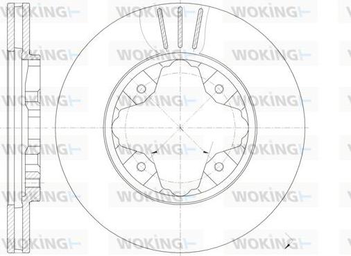 Woking D6205.10 - Bremžu diski autodraugiem.lv