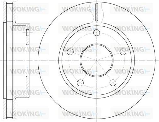 Woking D62001.10 - Bremžu diski autodraugiem.lv