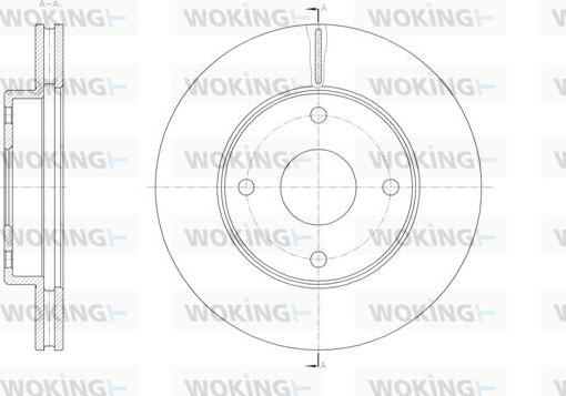 Woking D62071.10 - Bremžu diski autodraugiem.lv