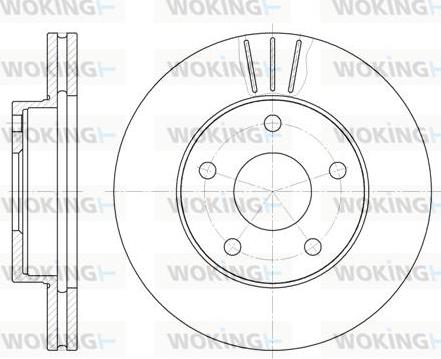 Woking D6214.10 - Bremžu diski autodraugiem.lv