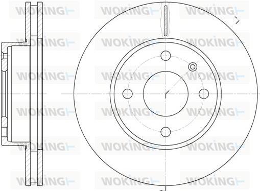 Woking D6215.10 - Bremžu diski autodraugiem.lv