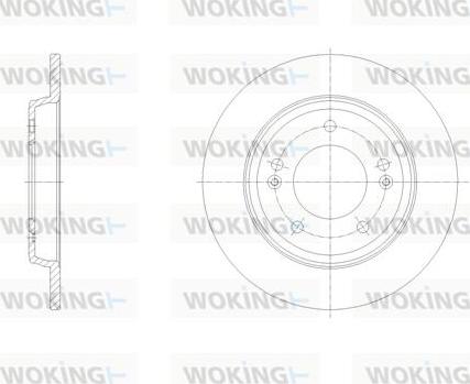 Woking D62102.00 - Bremžu diski autodraugiem.lv