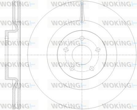 Woking D62114.10 - Bremžu diski autodraugiem.lv