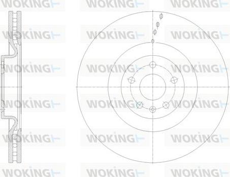 Woking D62113.10 - Bremžu diski autodraugiem.lv