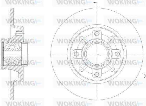 Woking D62137.20 - Bremžu diski autodraugiem.lv