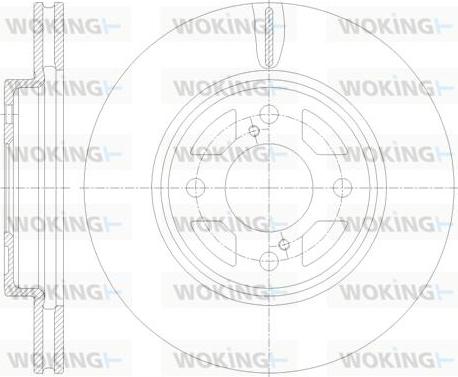 Woking D62120.10 - Bremžu diski autodraugiem.lv