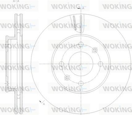 Woking D62121.10 - Bremžu diski autodraugiem.lv