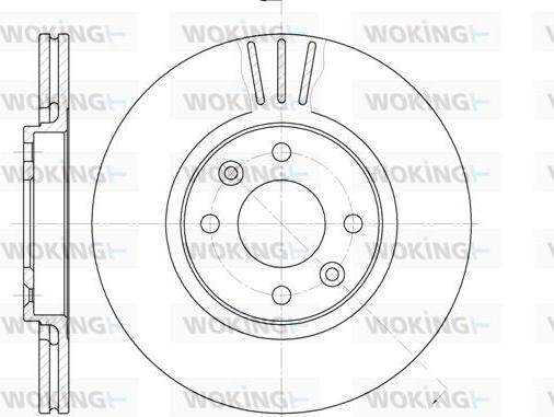 Woking D6236.10 - Bremžu diski autodraugiem.lv