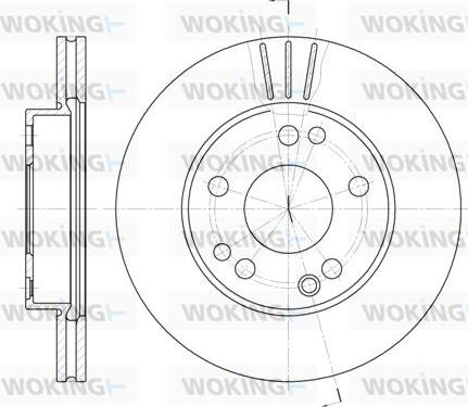 Woking D6228.10 - Bremžu diski autodraugiem.lv