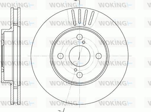 Woking D6742.10 - Bremžu diski autodraugiem.lv