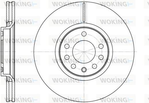 Woking D6729.10 - Bremžu diski autodraugiem.lv