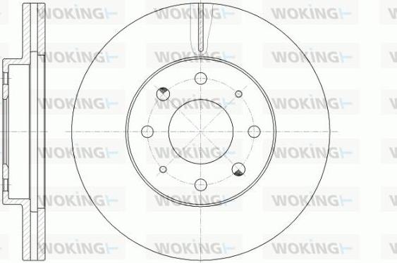 Woking D6775.10 - Bremžu diski autodraugiem.lv