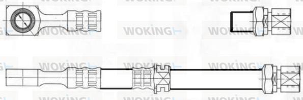Woking G1900.50 - Bremžu šļūtene autodraugiem.lv