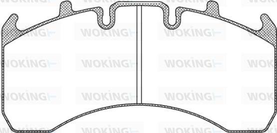 Woking JSA 10563.10 - Bremžu uzliku kompl., Disku bremzes autodraugiem.lv