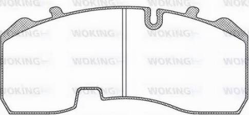 Woking JSA 11843.10 - Bremžu uzliku kompl., Disku bremzes autodraugiem.lv