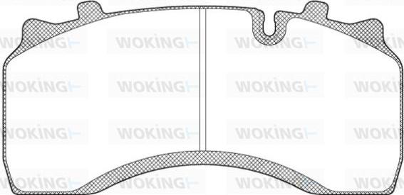 Woking JSA 11323.10 - Bremžu uzliku kompl., Disku bremzes autodraugiem.lv