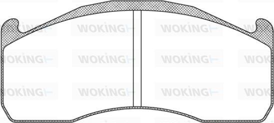 Woking JSA 12283.10 - Bremžu uzliku kompl., Disku bremzes autodraugiem.lv