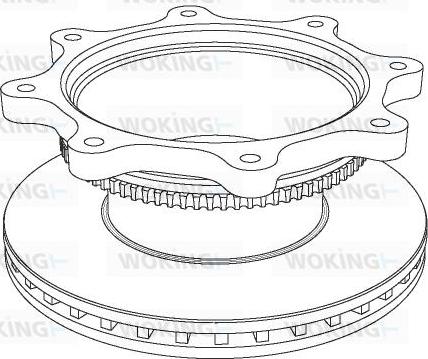 Woking NSA1037.20 - Bremžu diski autodraugiem.lv