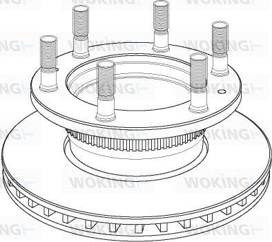 Woking NSA1164.20 - Bremžu diski autodraugiem.lv