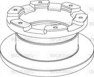 Woking NSA1181.10 - Bremžu diski autodraugiem.lv