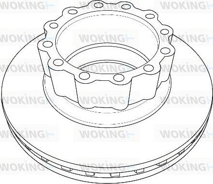Woking NSA1229.20 - Bremžu diski autodraugiem.lv